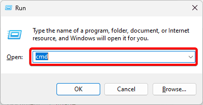 open the command prompt - Top Fixes When the Cursor Keeps Moving to the Left When Typing on Windows 11