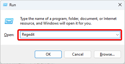 regedit 1 - Easy Ways to Force a Blue Screen of Death (BSoD) On Windows 11
