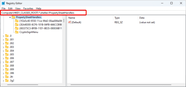 registry path 600x281 - How to Fix Missing Details Tab in the Properties Windows of Windows 11 Files