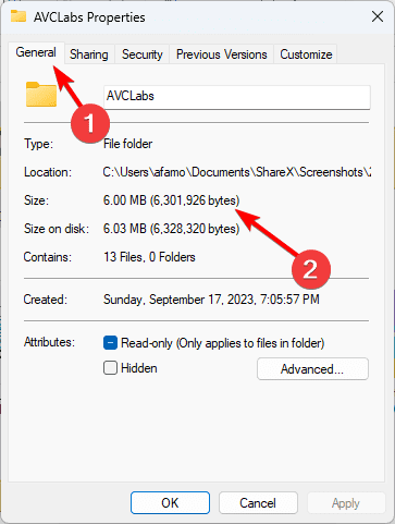 size - Top Ways to Show the Size of a Folder on Windows 11
