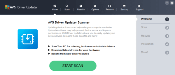 AVG updater 600x260 - Most Reliable Driver Updater Software for Windows 11