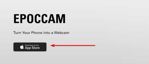 Epoccam download 600x259 - Easy Ways to Use Your iPhone as a Webcam on Windows 11