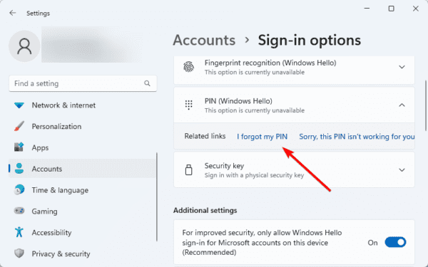 Forgot pin 600x375 - Top Ways to Fix Your PIN Is No Longer Available on Windows 11