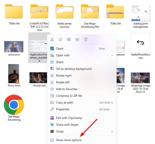 Show more options 2 600x558 - Missing Right-click Print on the Windows 11 File Explorer: Best Fixes