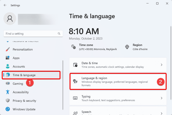 Time and language 600x400 - Easy Ways to Remove a Display Language on Windows 11