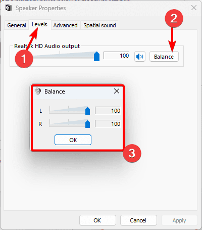 levels balance - Adjust Audio Balance (Left and Right) on Windows 11: Top Solutions