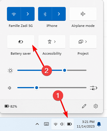 Battery saver - Top Fixes When Phone Link App Notifications Is Not Working on Windows 11