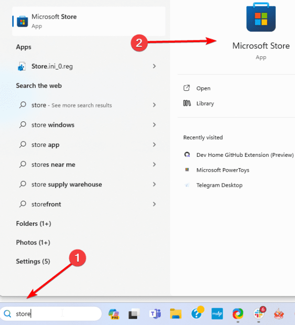 Store 600x659 - Fixed: Windows 11 Apps Not Opening or Working