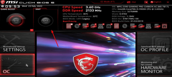 Xmp off 600x269 - Wrong RAM Speed on Windows 11: FIXED
