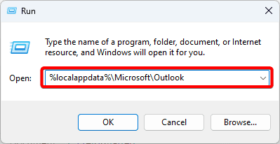 data folder - Fixed: Outlook App Not Opening on Windows 11