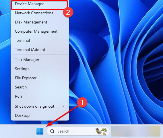 device manager - Top Fixes for System Thread Exception Not Handled BSOD on Windows 11