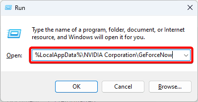 local app data - Best Fixes for the NVIDIA Error Code 0x8003001f on Windows 11