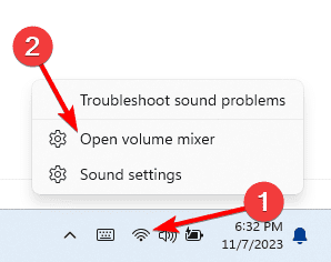 open volume mixer - How to Change Output Device on A Windows 11 Computer