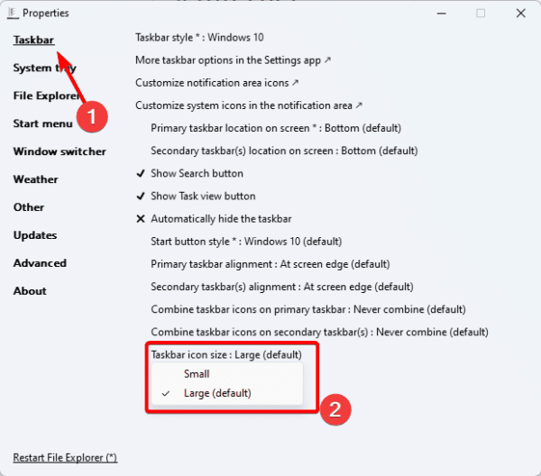 t2ARiEtdU3 600x528 - Best Ways to Change Taskbar Size on Windows 11