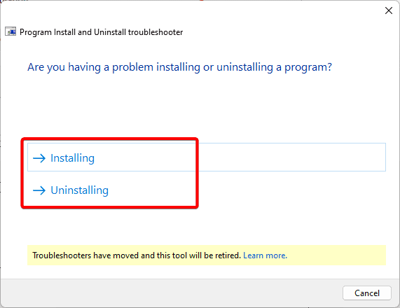 troubleshooting choice - An Error Occurred While Attempting to Create the Directory on Windows 11: Fixed
