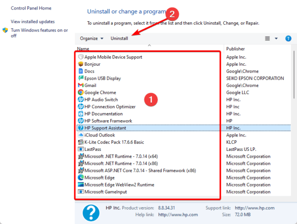 uninstall program 600x453 - Application Was Unable to Start Correctly on Windows 11: Top Fixes