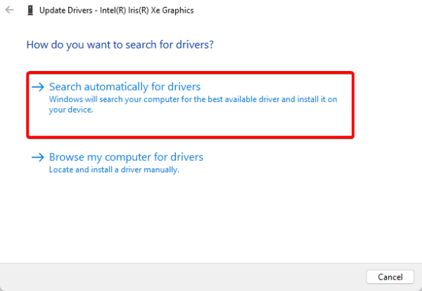 update drivers 1 600x414 - Best Fixes for Irql Not Less or Equal BSoD Error on Windows 11