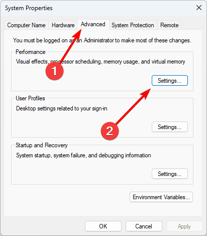 Advanced settings - Page Fault in Nonpaged Area BSoD on Windows 11: Fixed