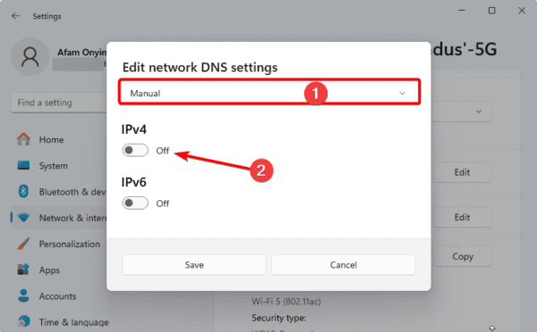 Manual DNS 600x372 - Enable DNS Over HTTPS on Windows 11: Easy Steps