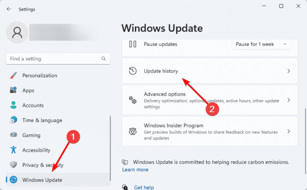 Update history 600x372 - Windows 11 Function Keys Are Not Working: Best Fixes