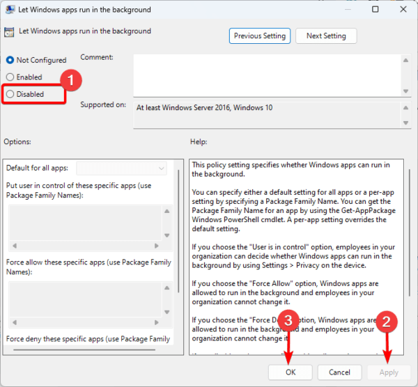 apply changes 600x556 - Best Ways to Disable Background Apps on Windows 11