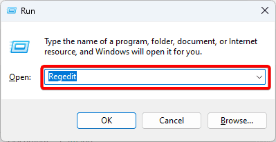 regedit 1 - Top Ways to Hide the Taskbar on Windows 11