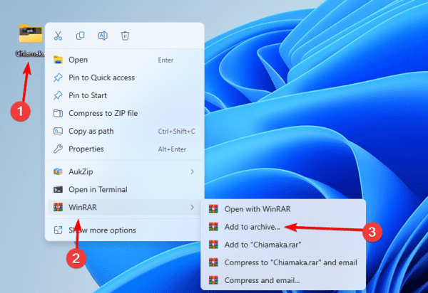 Add to archive 600x412 - How to Force Delete a File or Folder on Windows 11