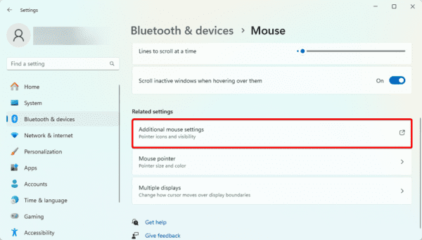 Additional mouse settings 600x341 - Windows 11 Mouse Cursor Disappeared: Top Fixes