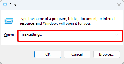Run to open settings - How to Fix Settings Not Opening in Windows 11
