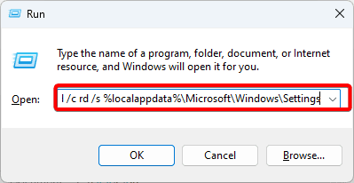 Settings not opening Windows 11