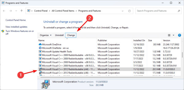 change reditributable 600x292 - Class Not Registered Windows 11 Error: Fixed