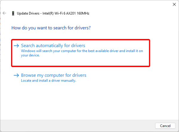 Auto search 600x444 - Top Fixes When Windows 11 WiFi Option Disappears