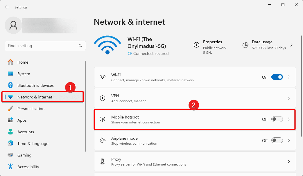 wifi hotspot windows 11 not working