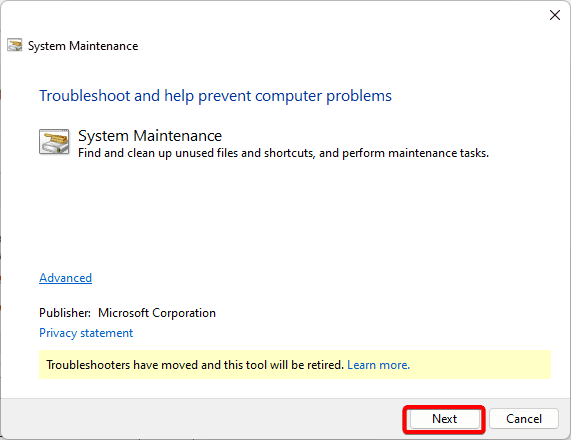 Troubleshooting with system maintenance - Windows Driver Foundation High CPU Usage: Fixed