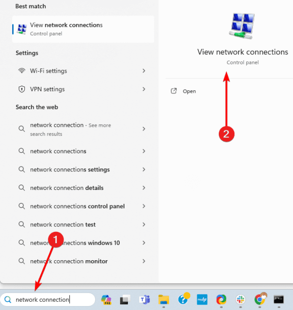 View network connections 600x635 - Top Fixes When Windows 11 WiFi Option Disappears