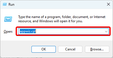 appwiz 1 - Fix Application Error 0xC00007b in Windows 11