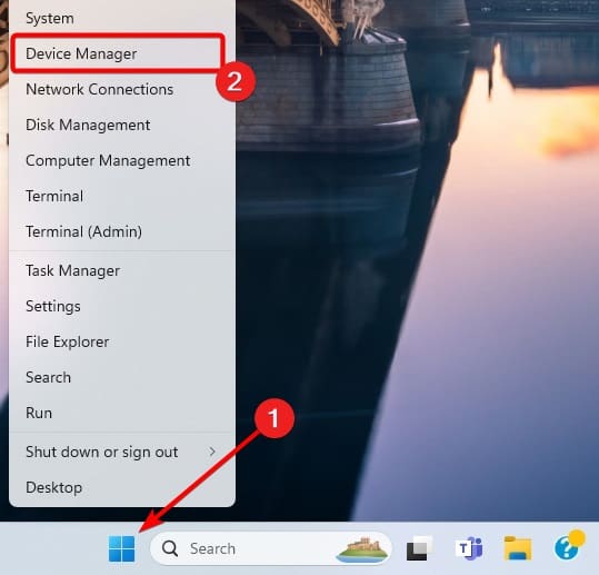 open Device Manager in Windows 11 - Best Fixes for No HDMI Signal From Your Device in Windows 11