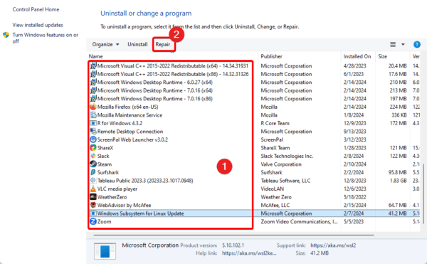 repair option 2 600x371 - Fix Application Error 0xC00007b in Windows 11