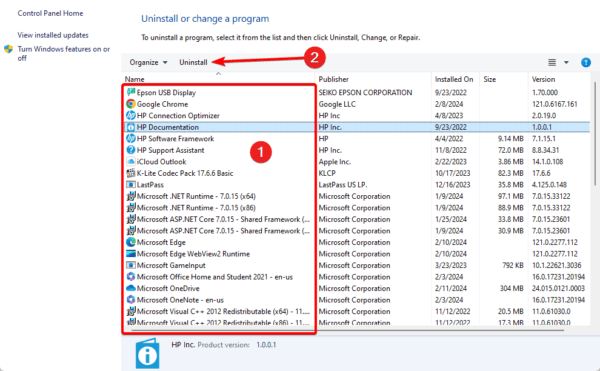 uninstall option 1 600x371 - Best Fixes for Bad Image Error in Windows 11