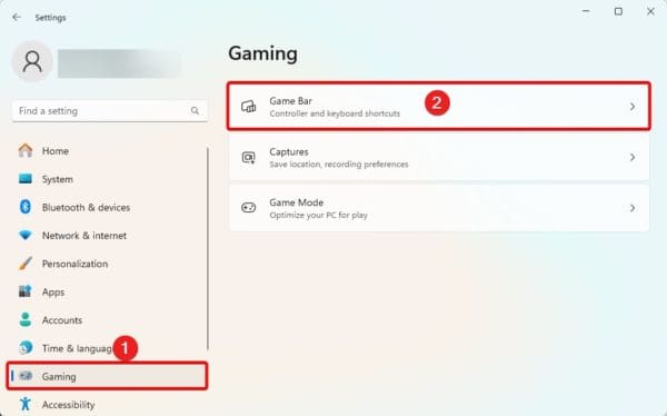 Gamme bar Settings 600x374 - How to Show Windows 11 Performance Overlay