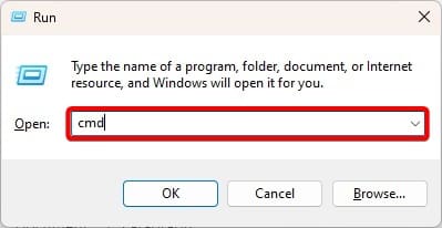 Opening the commamd prompt - Windows cannot find uninstall.exe error