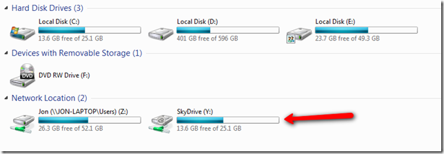 SkyDrive - How to Map Windows Live SkyDrive to Get Free 25GB Storage Space