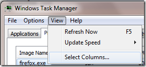 select columns - How to get More Info From Windows Task Manager to Diagnose Your System
