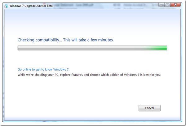 sshot366 - Windows 7 Upgrade Advisor Checks If Your PC Can Handle Windows 7